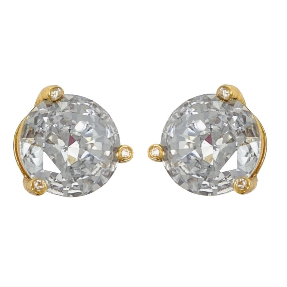Kate Spade Rise and Shine Clear Stud Earrings New - Picture 4 of 7